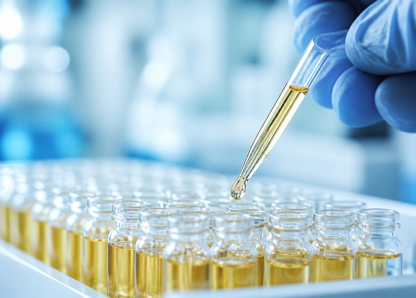 Precision pipetting of serum in the laboratory